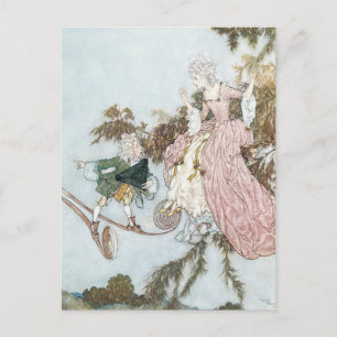 Vintages Märchen Schlafen Schönheit Edmund Dulac Postkarte