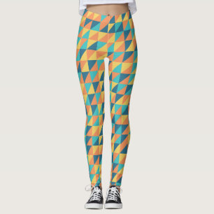 Vintages Marineboldgold und orange abstraktes Must Leggings