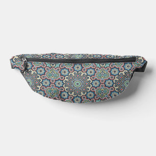Vintages marokkanisches Blau und Aquamarines Muste Bauchtasche