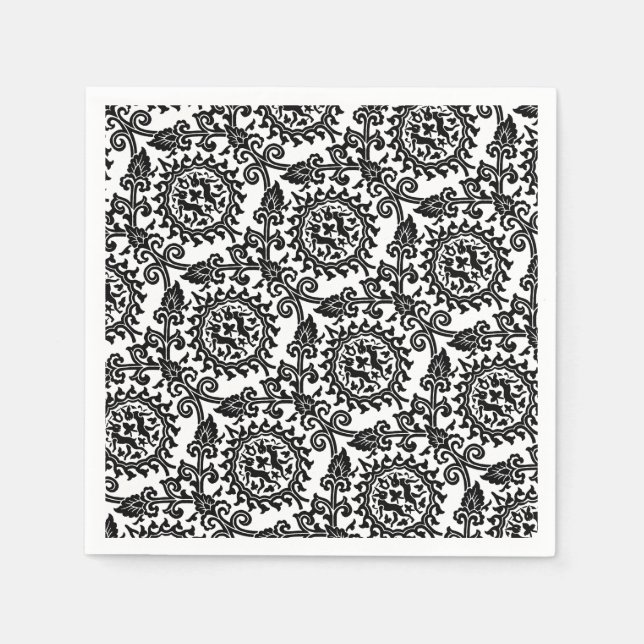 Vintages marokkanisches Muster Serviette (Vorderseite)