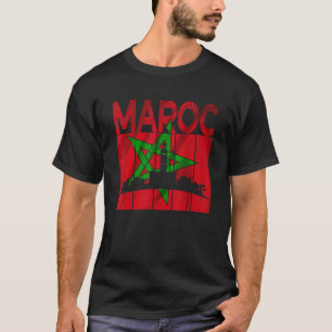 Vintages Marokko I Liebe Marokko Landkarte Marokko T-Shirt