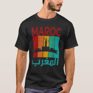 Vintages Marokko I Liebe Marokko Landkarte Marokko T-Shirt