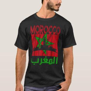 Vintages Marokko I Liebe Marokko Landkarte Marokko T-Shirt