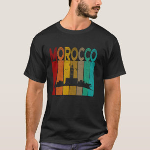 Vintages Marokko Shirt I Liebe Marokko Karte Marok