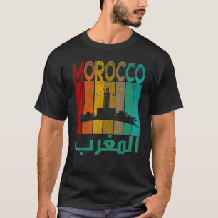 Vintages Marokko Shirt I Liebe Marokko Karte Marok