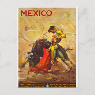 Vintages Matador Mexiko - Mexikanischer Tourismus Postkarte