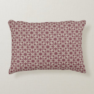 Vintages Mauve Floral Accent Pillow Dekokissen