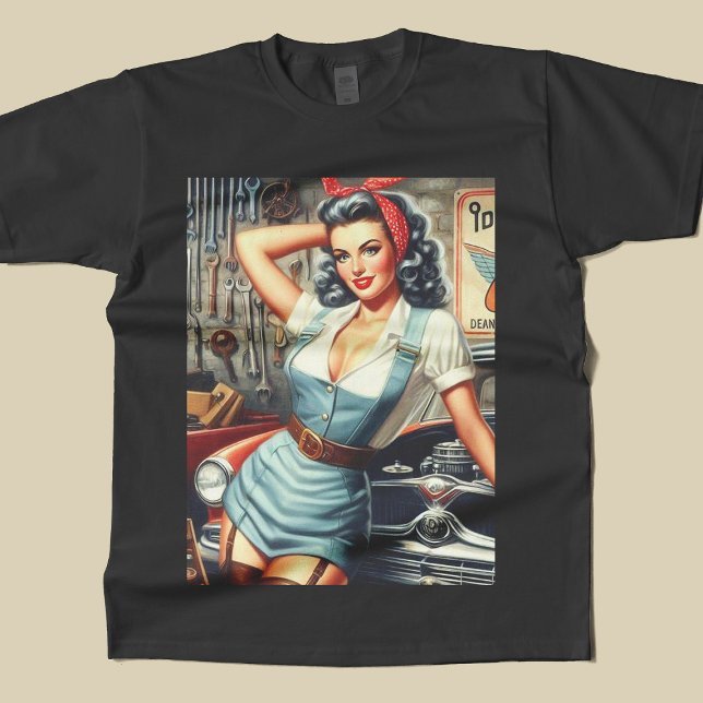 Vintages mechanisches Button T-Shirt (Von Creator hochgeladen)