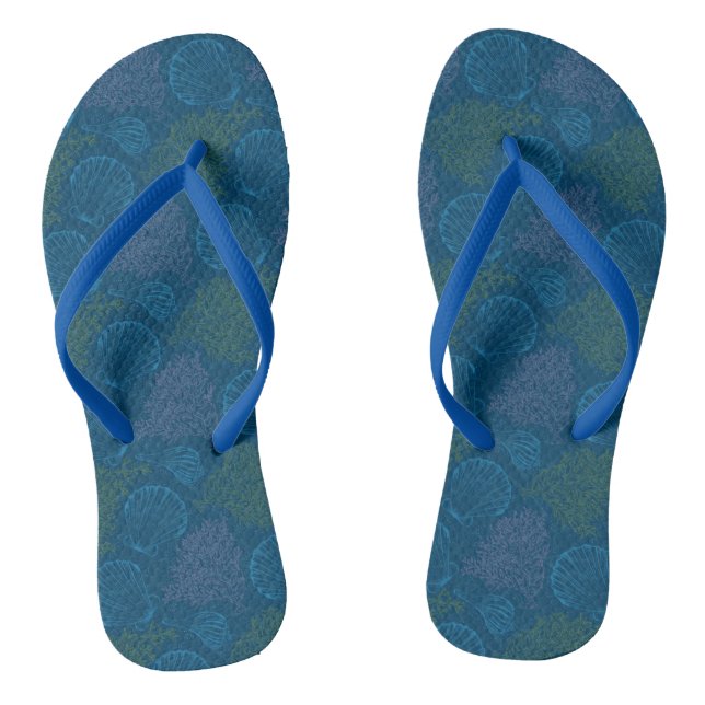 Vintages Meermuster Flip Flops (Fußbett)