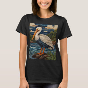 Vintages Meervogelpelikan T-Shirt