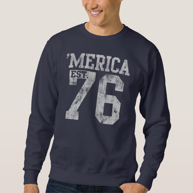 Vintages 'Merica Est. 1776 Sweatshirt (Vorderseite)
