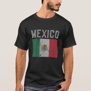 Vintages Mexikanisches Flaggenpreisgeschenk T-Shirt