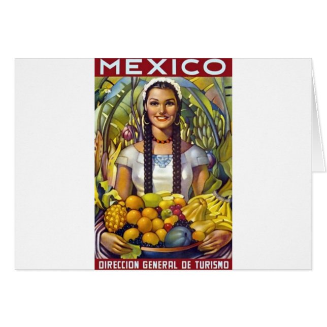 Vintages Mexiko Reisewerbung (Vorderseite (Horizontal))