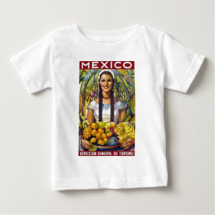 Vintages Mexiko Reisewerbung Baby T-shirt