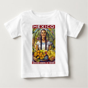 Vintages Mexiko Reisewerbung Baby T-shirt