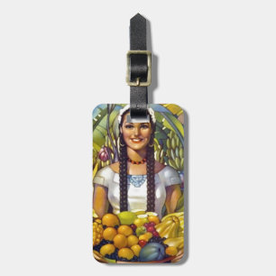 Vintages Mexiko Reisewerbung Gepäckanhänger