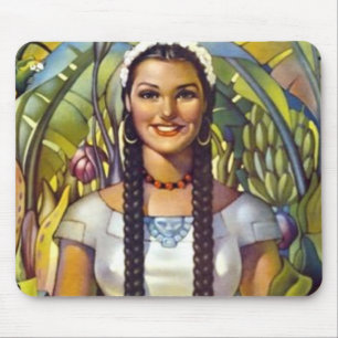Vintages Mexiko Reisewerbung Mousepad