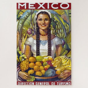 Vintages Mexiko Reisewerbung Puzzle