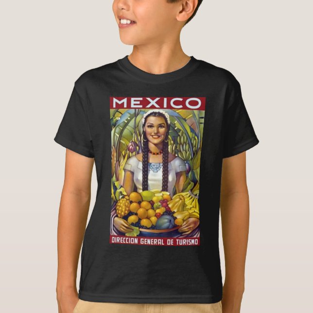 Vintages Mexiko Reisewerbung T-Shirt (Vorderseite)