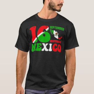 Vintages Mexiko Unabhängigkeit September 16 Mex T-Shirt