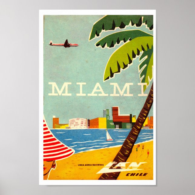 Vintages Miami Travel Poster (Vorne)