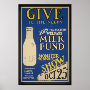 Vintages Milchposter Poster