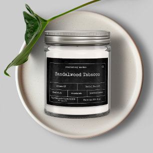 Vintages Minimalistisches Kerzensiegel Lebensmitteletikett