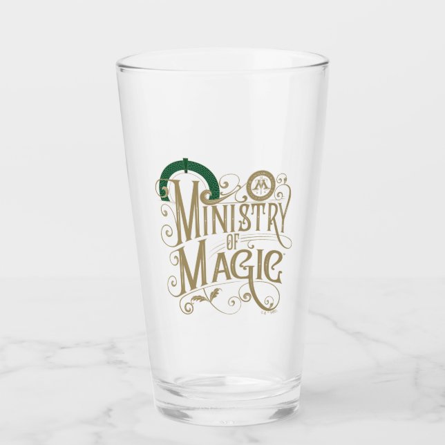 Vintages MINISTERIUM FÜR MAGIC™ Graphic Glas (Vorderseite)