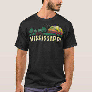Vintages Mississippi Sunset Woods Outdoor Souvenir T-Shirt
