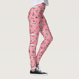 Vintages Mittelalter Moderne Weihnachten Leggings