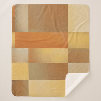 Vintages Mittelalter Modernes Orange Brown Gold Sherpadecke