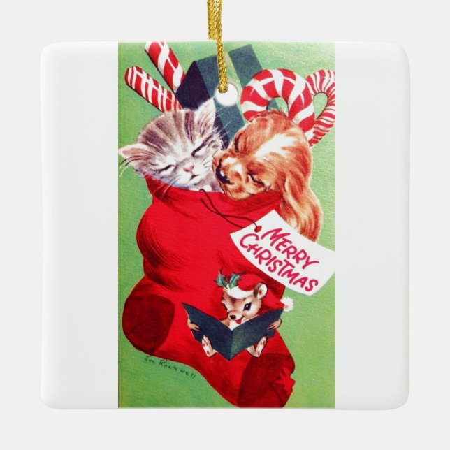 Vintages Mittelalter Schöne Babyküche Keramikornament (Vorderseite)