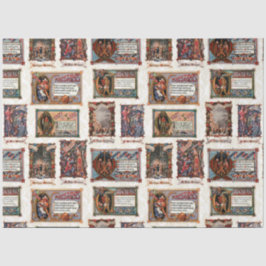 Vintages mittelalterliches Weihnachtsgebäck Seidenpapier