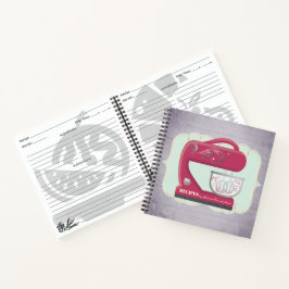 Vintages Mixer Personal Kochbuch Rezept Notebook Notizbuch