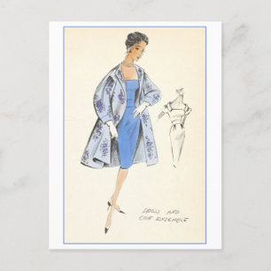 Vintages Modedesign für Kleidung, Creators Studios Postkarte