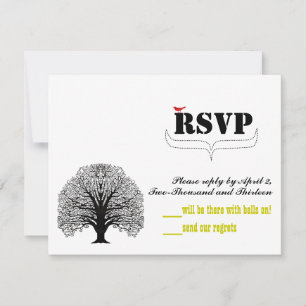 Vintages modernes Niedliches RSVP Karte