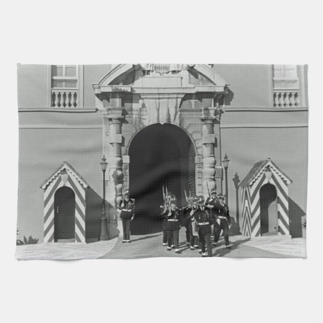 Vintages Monaco Fürstentum Fürstentum Fürstentum Geschirrtuch (Horizontal)