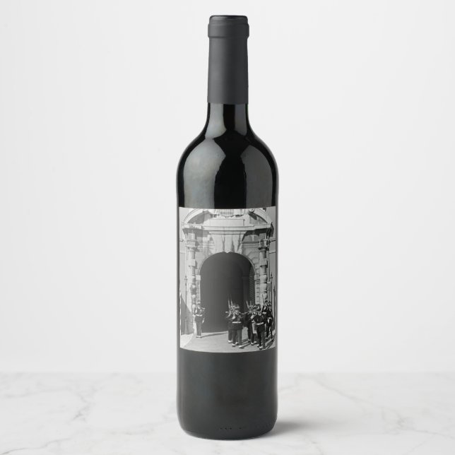 Vintages Monaco Fürstentum Fürstentum Fürstentum Weinetikett (Vorderseite)