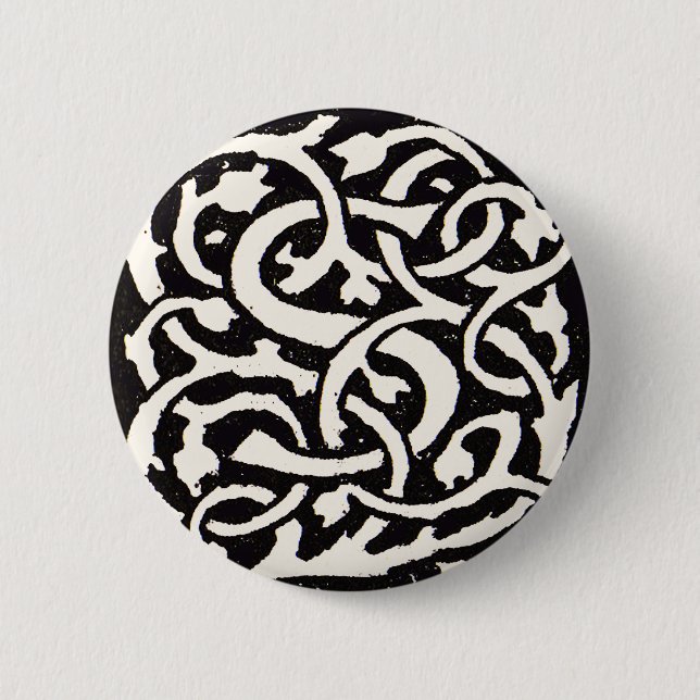 Vintages Monogram S Art Nouveau Button (Vorderseite)