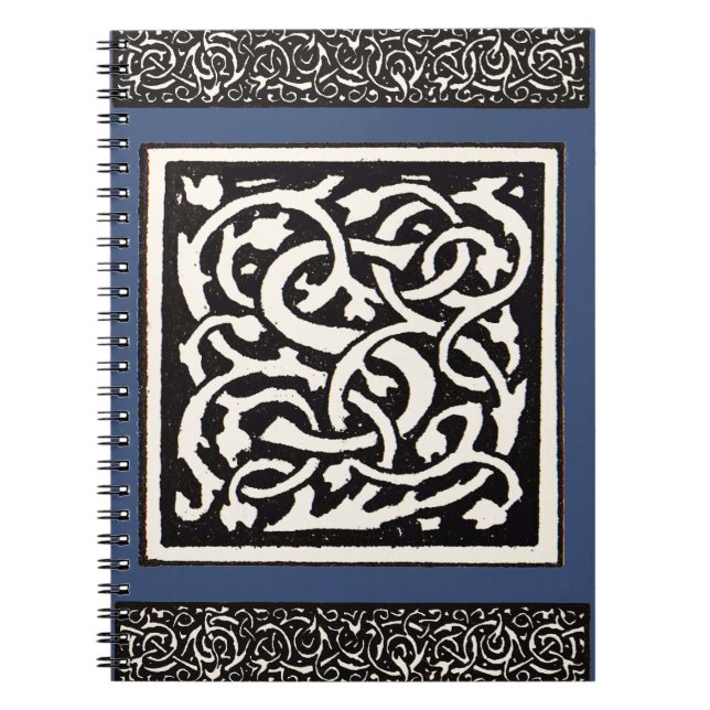 Vintages Monogram S Art Nouveau Notizblock (Vorderseite)