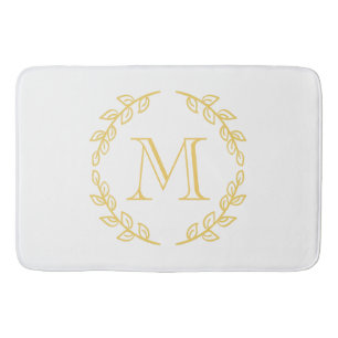 Vintages Monogramm Badematte