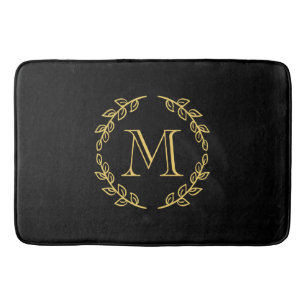Vintages Monogramm Badematte