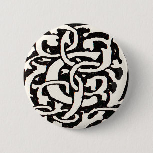 Vintages Monogramm C Jugendstil Button