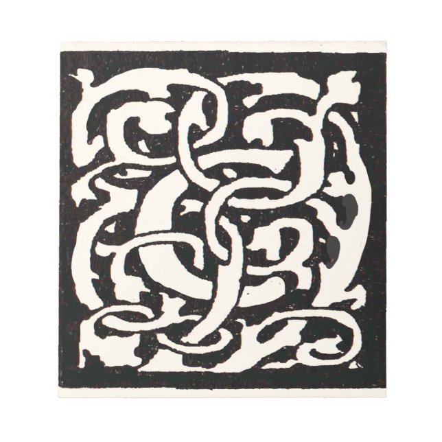 Vintages Monogramm C Jugendstil Notizblock (Vorderseite)