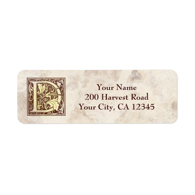 Vintages Monogramm D (Vorne)