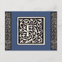 Vintages Monogramm F Art Nouveau