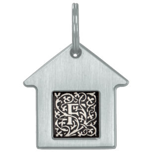 Vintages Monogramm F Art Nouveau Tiermarke