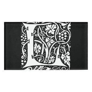 Vintages Monogramm L Art Nouveau Namenschild