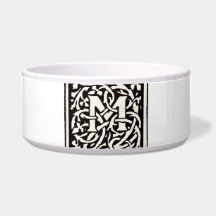 Vintages Monogramm M Art Nouveau Napf