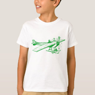 Vintages Monoplane - grünes Gras T-Shirt
